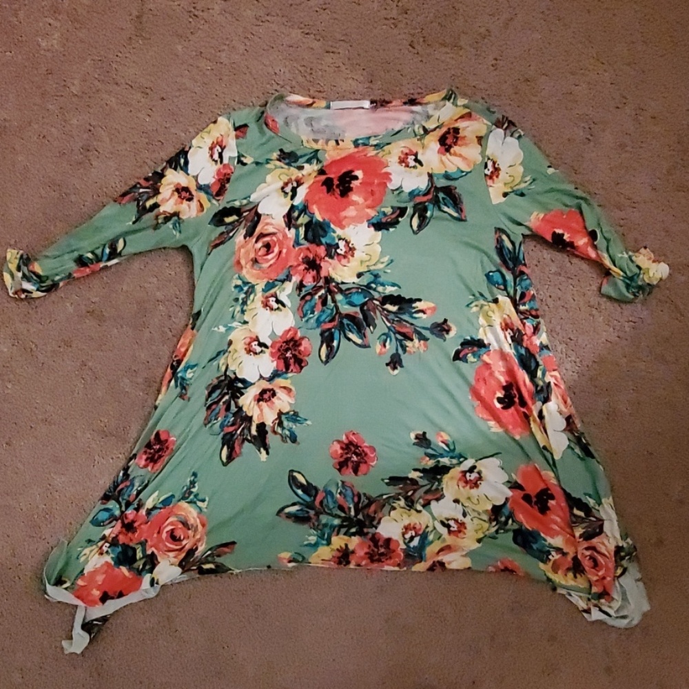 Pink blush maternity top